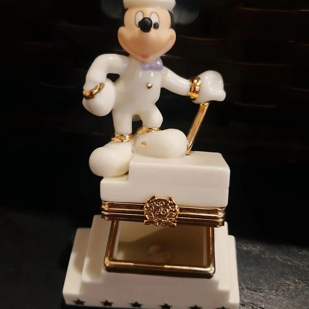 Mickey Mouse White and Gold Party Cake Topper